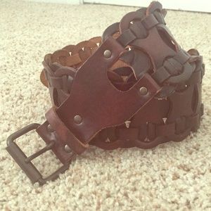 Leather belt